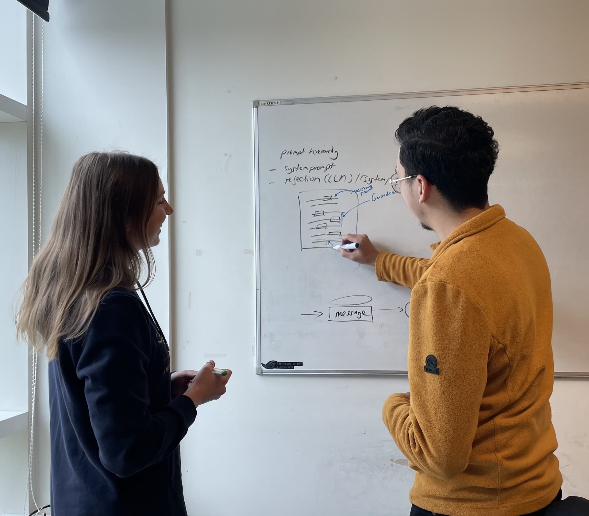 SEAL researchers collaborating at the whiteboard